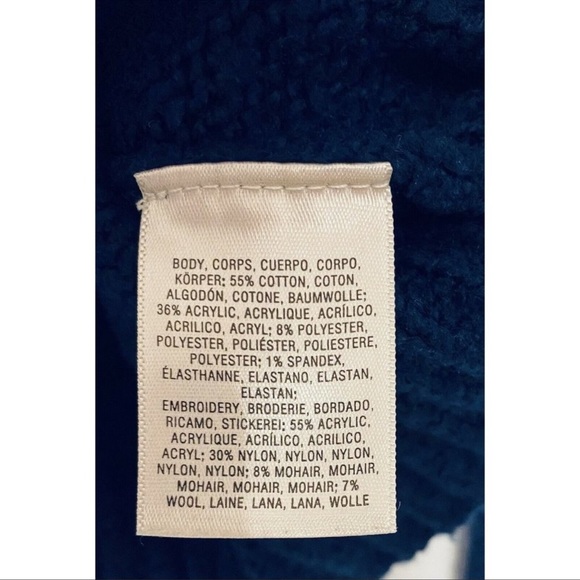 Anthropologie Field Flower Sweater Womens Small Blue Evie Pullover Long Sleeves - Picture 7 of 10